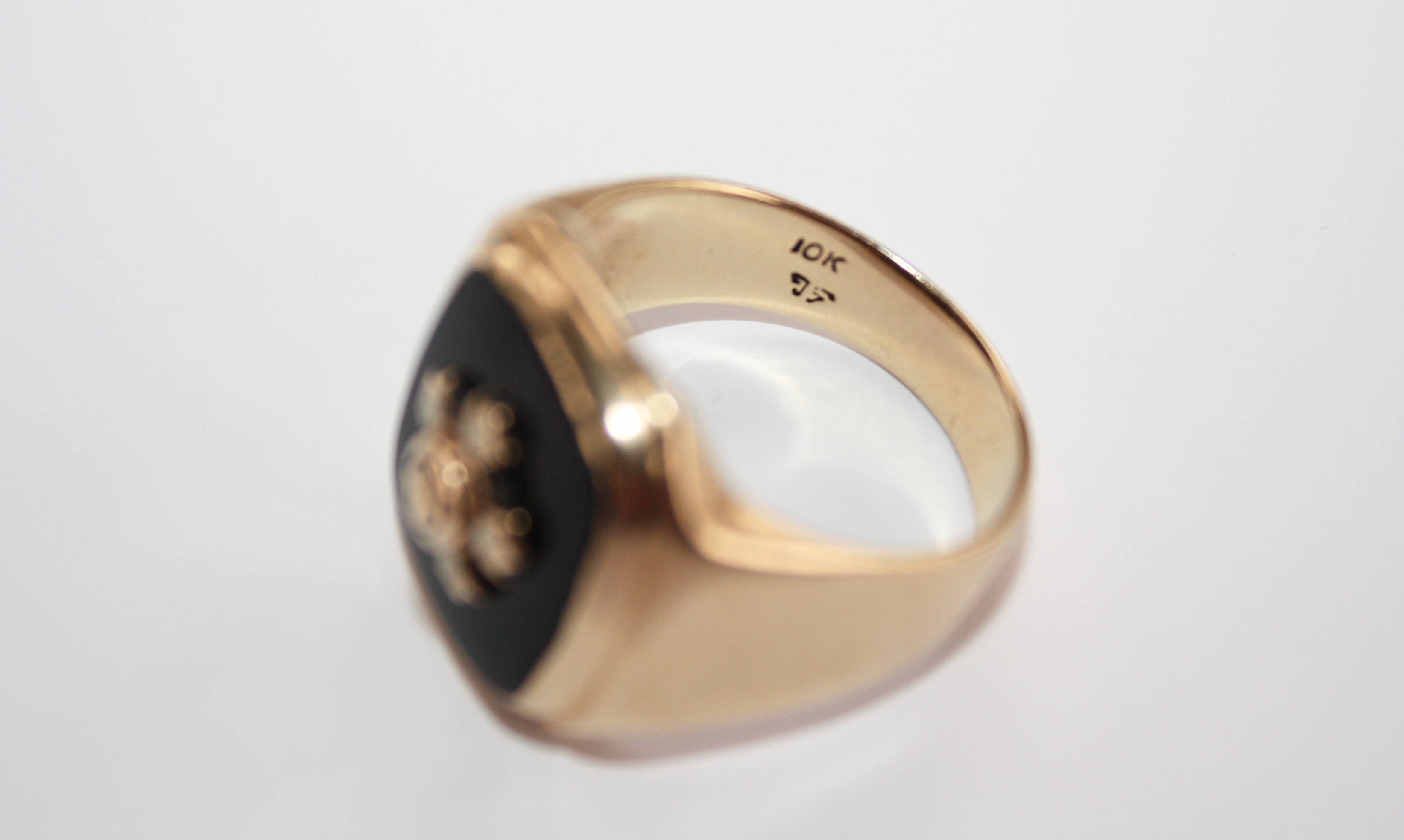 Vintage Fraternity 10K Gold Ring and Pins