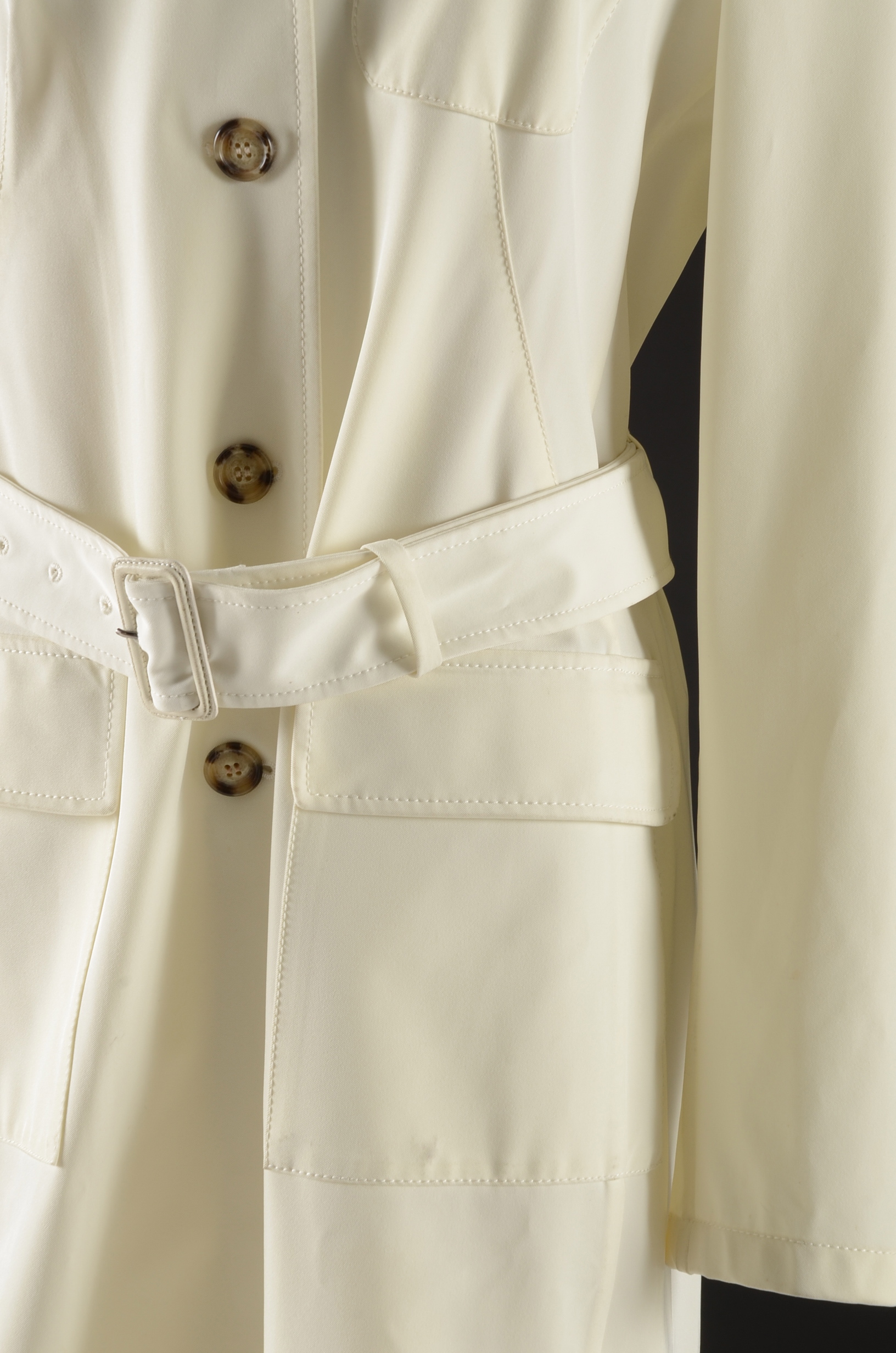 Women's Prada Designer Trench Coat in White