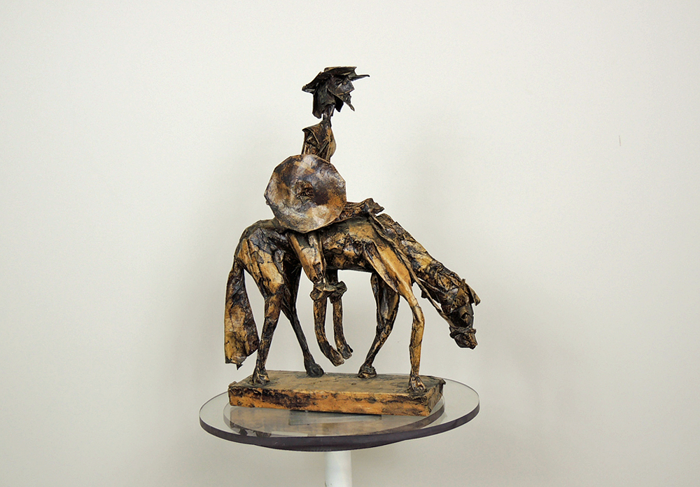 Paper-Mache Don Quixote Sculpture