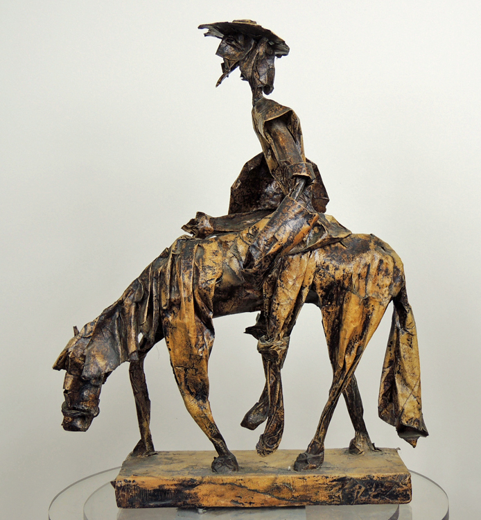 Paper-Mache Don Quixote Sculpture