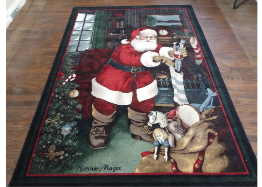 Ronnie Magee Santa Claus Area Rug