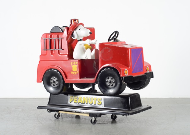 Coin Operated Peanuts Fire Truck Kiddie Ride