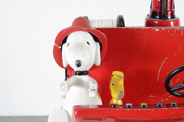 Coin Operated Peanuts Fire Truck Kiddie Ride
