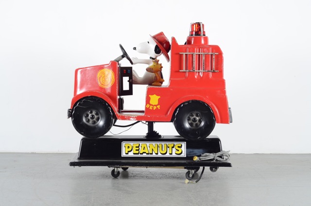 Coin Operated Peanuts Fire Truck Kiddie Ride