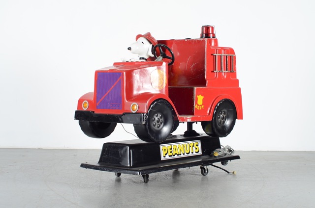 Coin Operated Peanuts Fire Truck Kiddie Ride