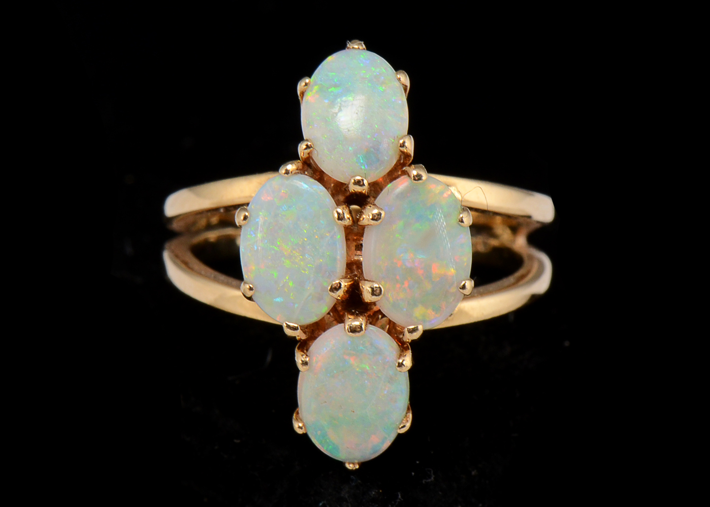 14K Yellow Gold Opal Ring