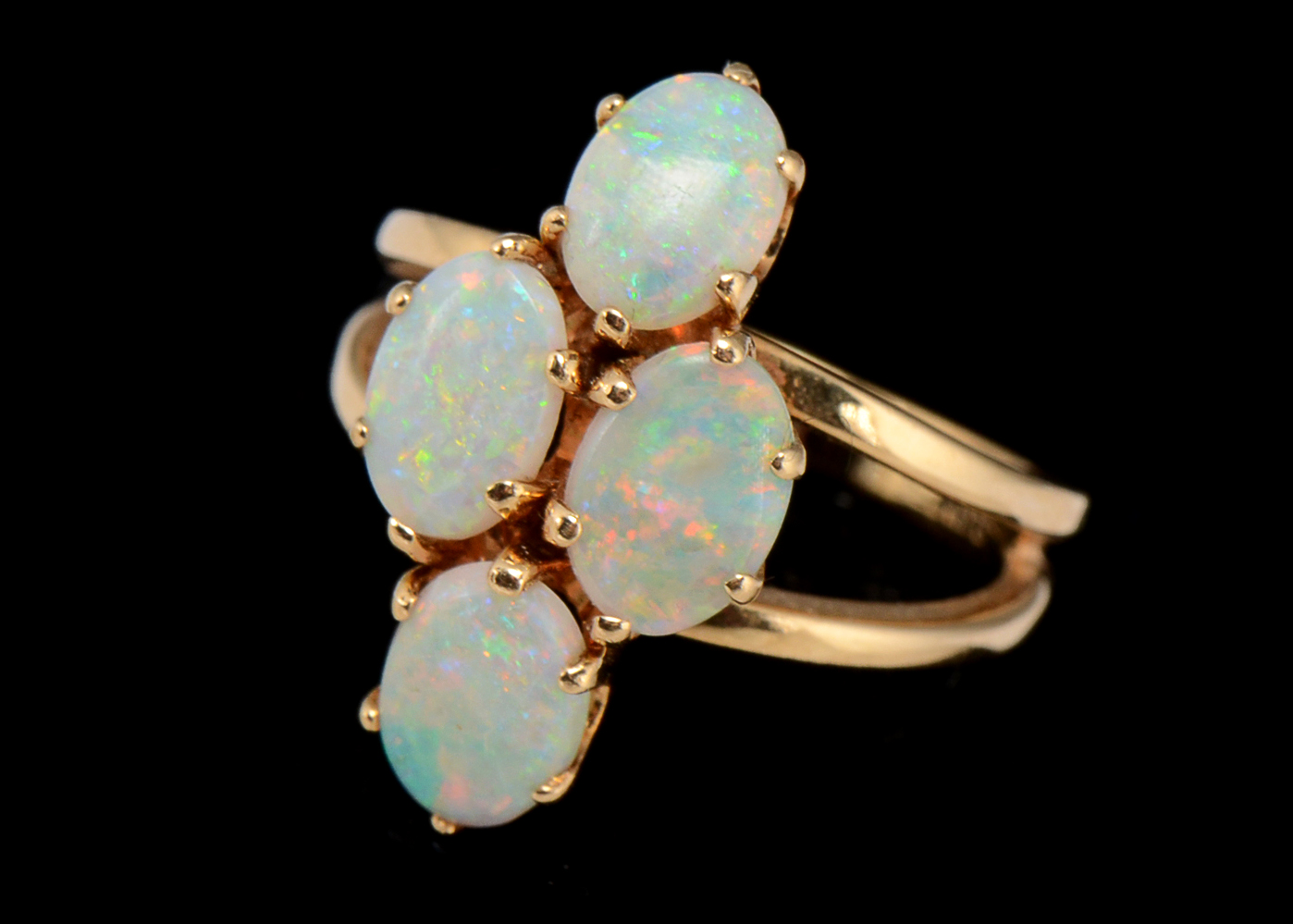 14K Yellow Gold Opal Ring