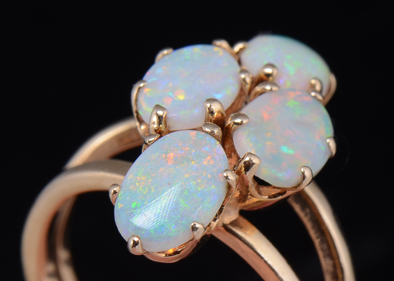 14K Yellow Gold Opal Ring
