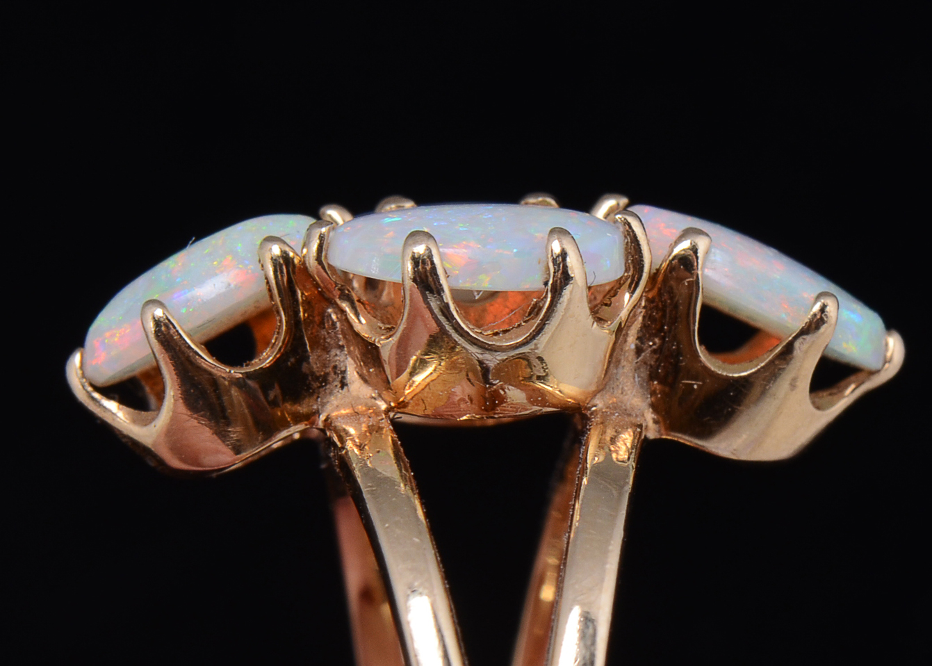 14K Yellow Gold Opal Ring