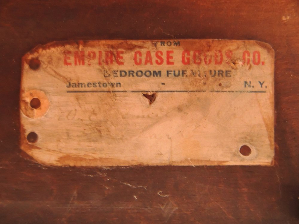 Antique Bed with Bow Front Footboard