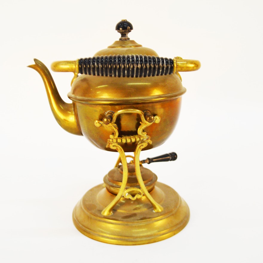 Brass Manning Bowman Tilting Teapot