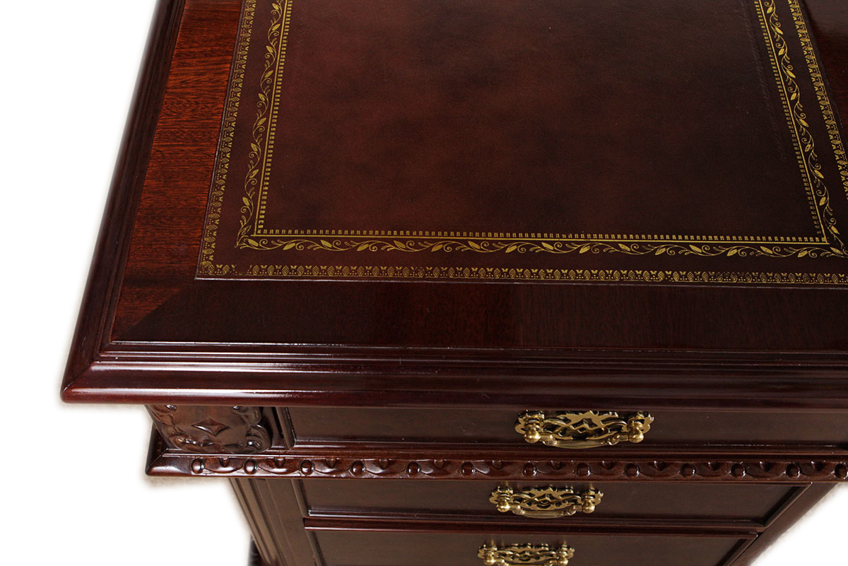 Large Mahogany Partners Desk