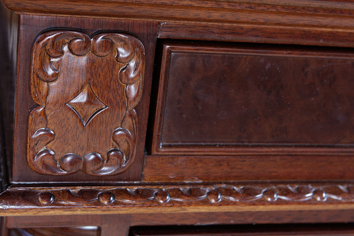 Large Mahogany Partners Desk