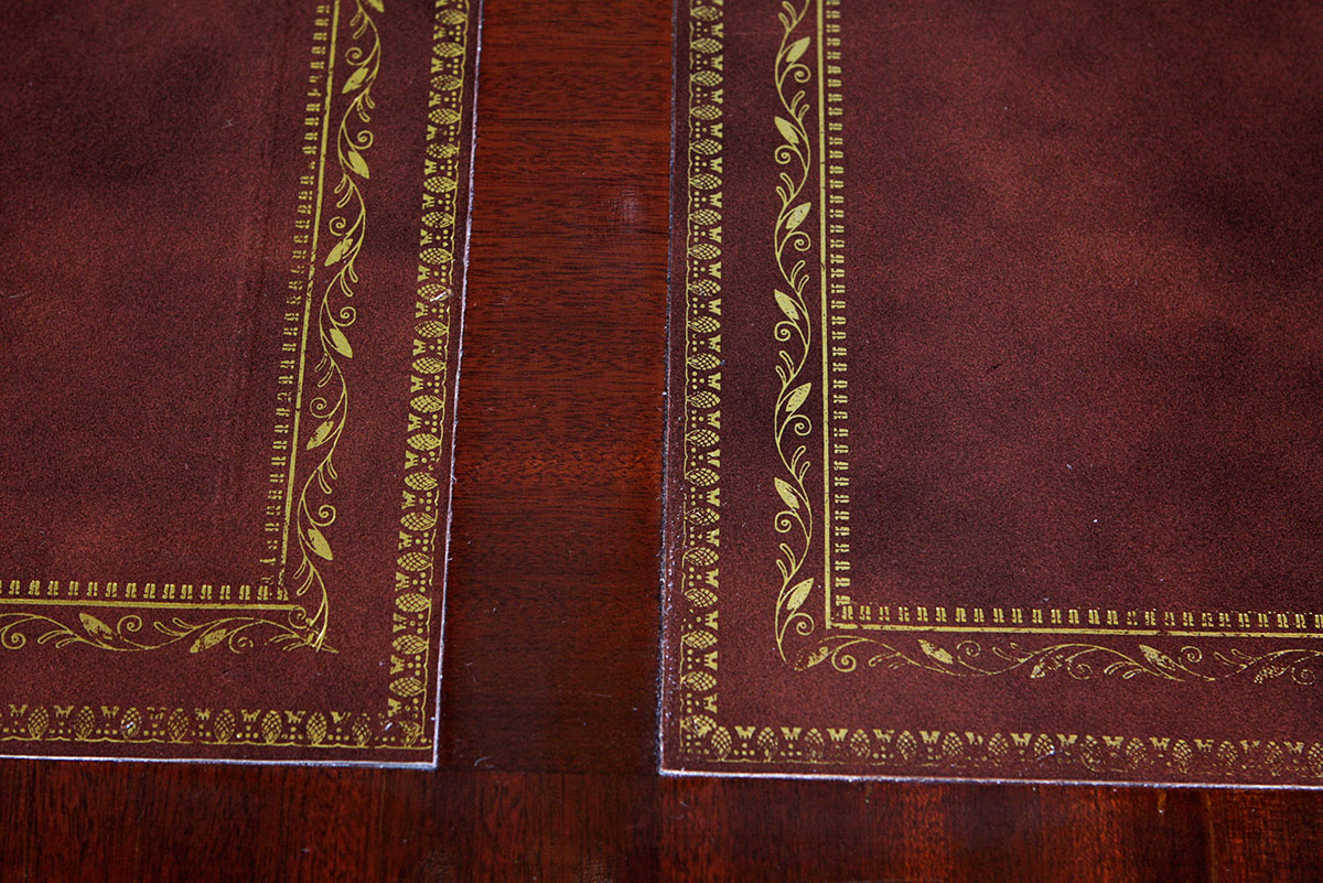 Large Mahogany Partners Desk