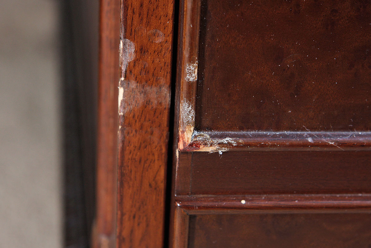 Large Mahogany Partners Desk