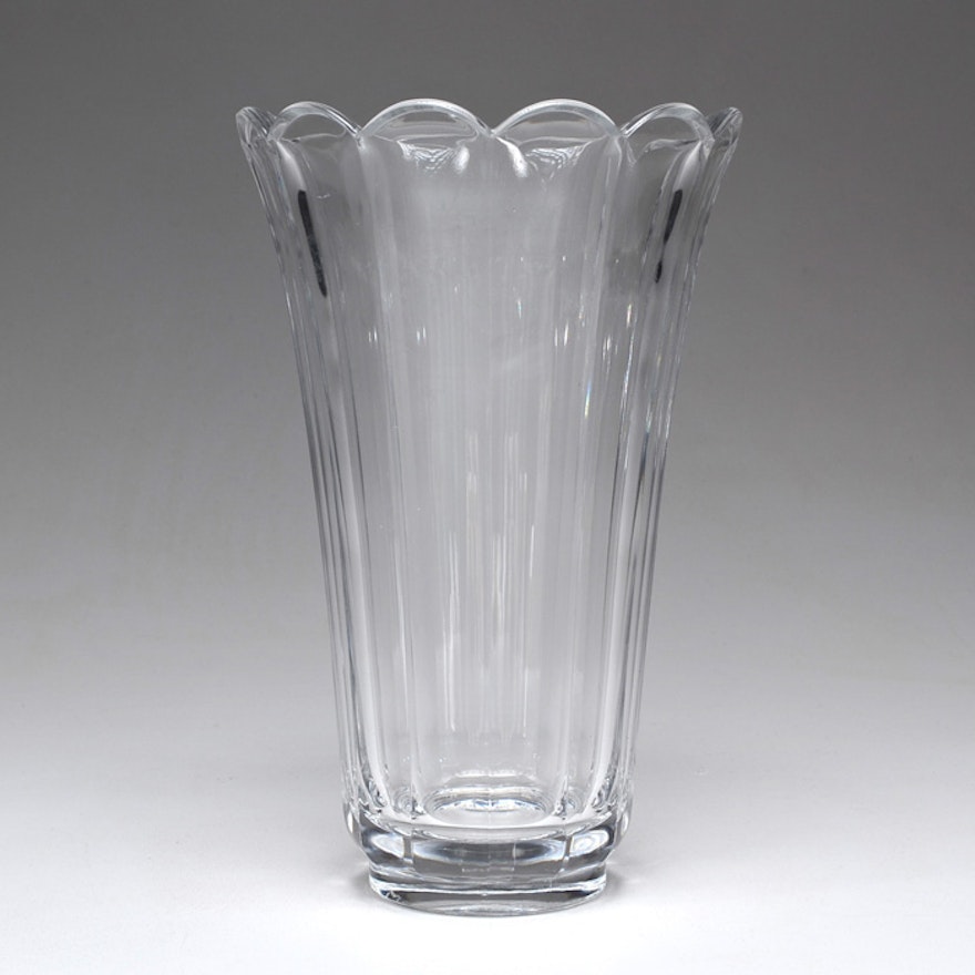 Val St. Lambert Glass Vase