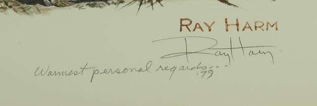 Limited Edition Photo Offset Lithograph of Ray Harm Watercolor