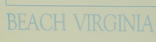 Framed Virginia Beach Poster by Fletcher Bryant