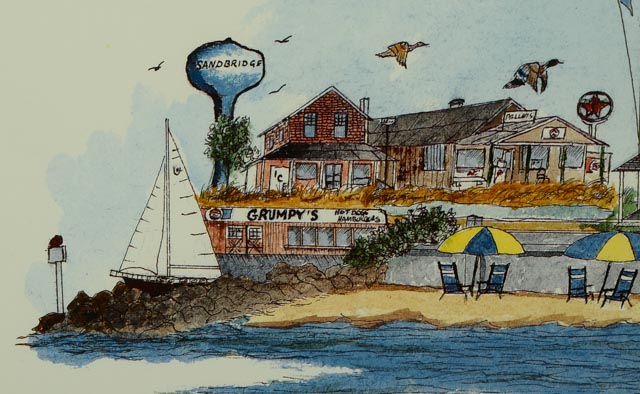 Framed Virginia Beach Poster by Fletcher Bryant