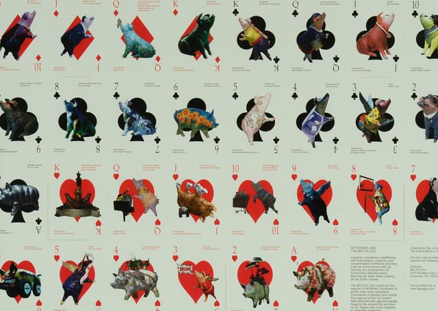 The Big Pig Gig Framed Deck of Cards