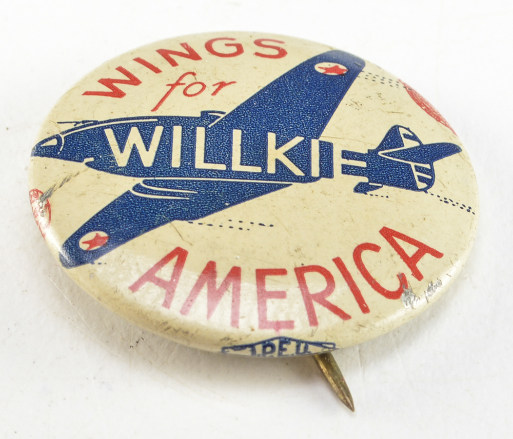 1940 Wendell Willkie Campaign Buttons