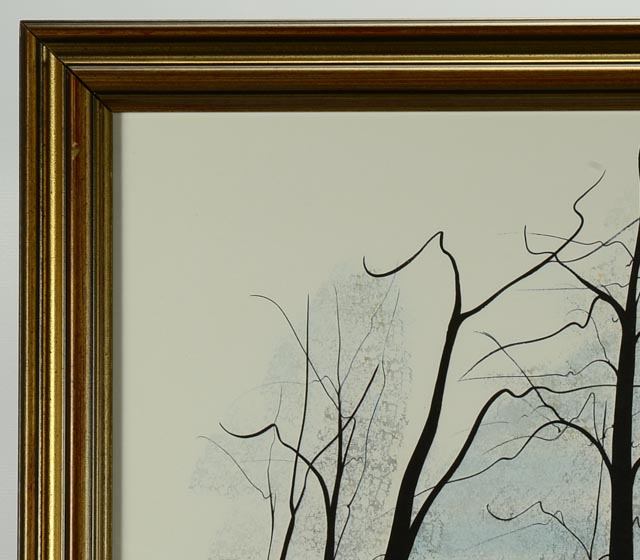 Framed P. Buckley Moss Limited Edition Offset Lithograph