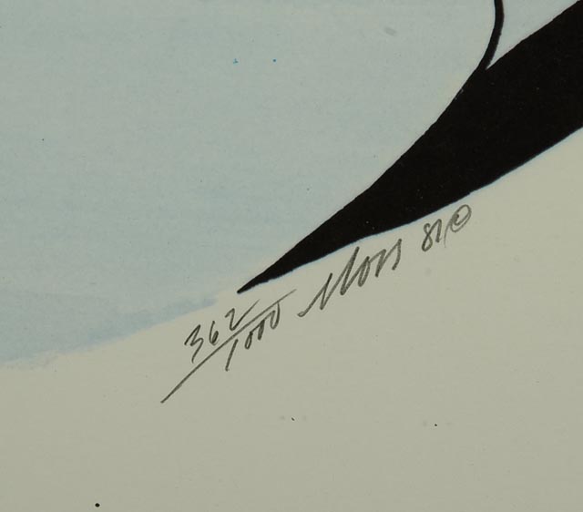 Framed P. Buckley Moss Limited Edition Offset Lithograph