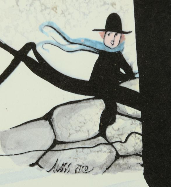 Framed P. Buckley Moss Limited Edition Offset Lithograph