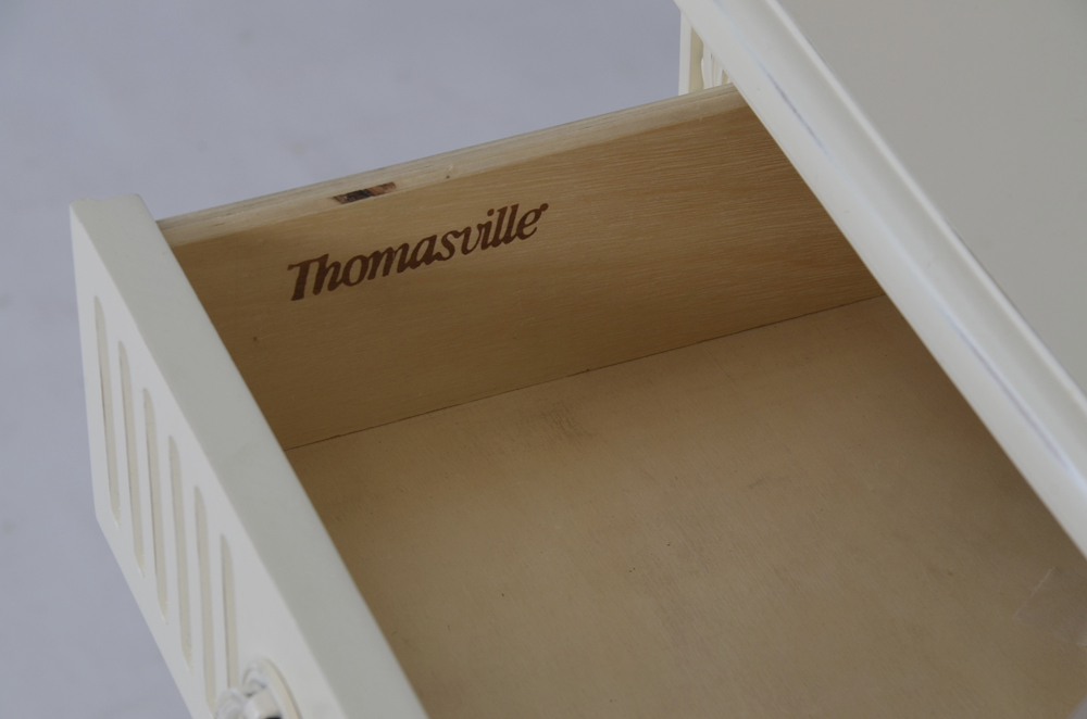 Thomasville Desk with Top Hutch and Oval Back Chair