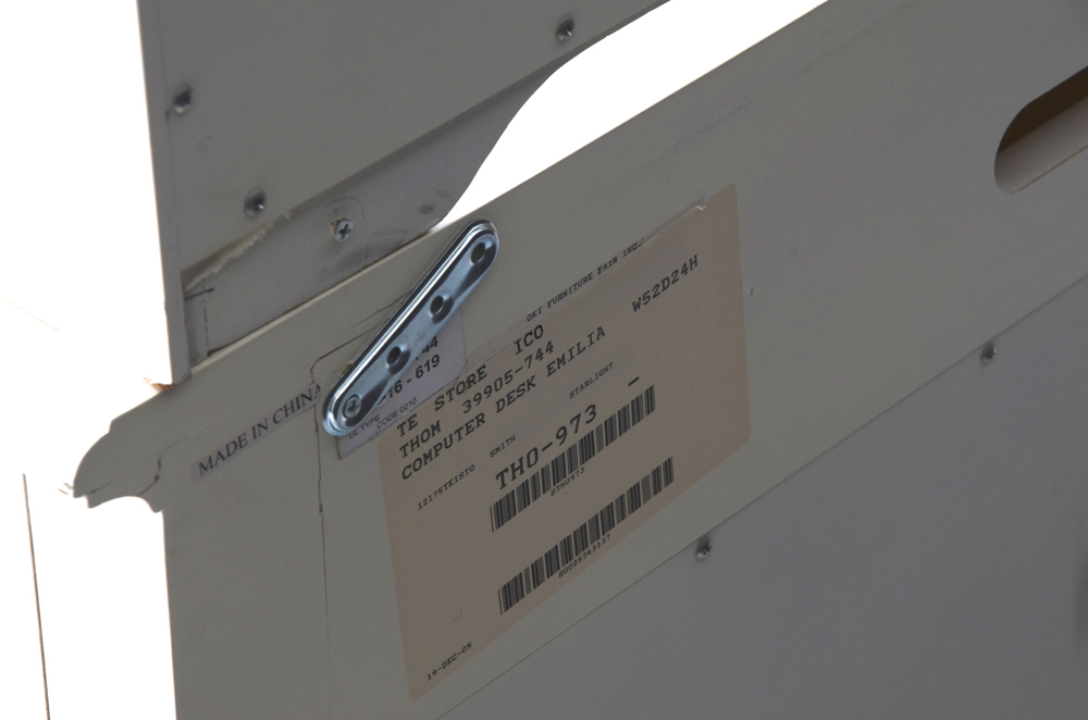 Thomasville Desk with Top Hutch and Oval Back Chair