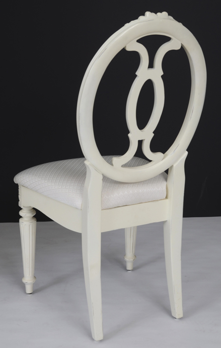 Thomasville Desk with Top Hutch and Oval Back Chair