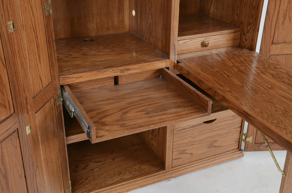 Oak Hideaway Desk