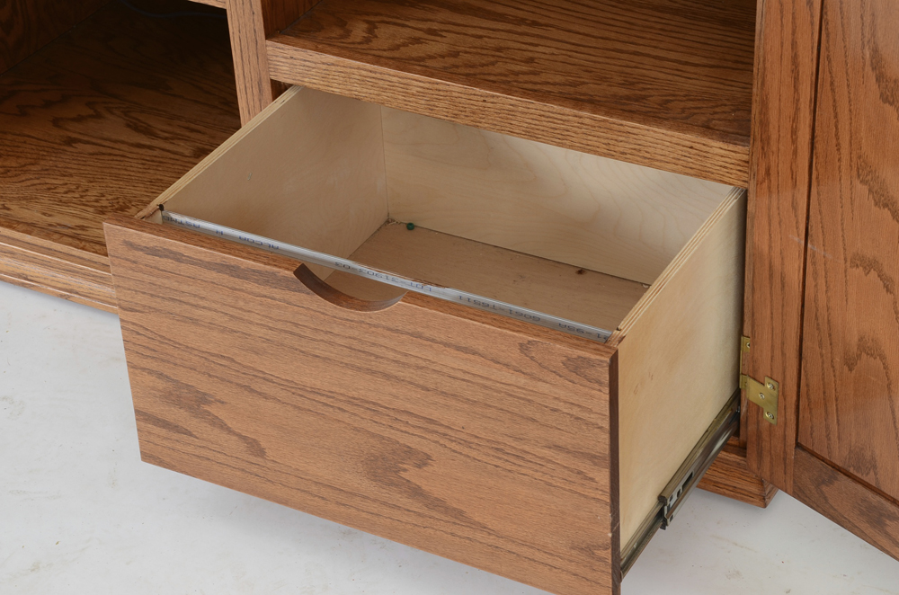 Oak Hideaway Desk