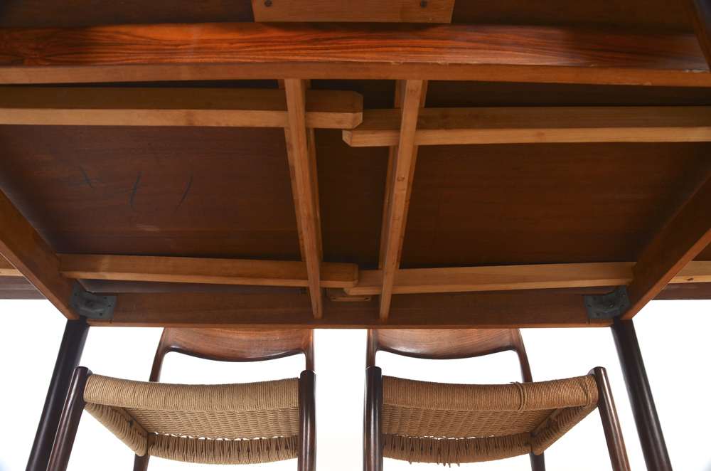 Danish Modern Table and Six Chairs