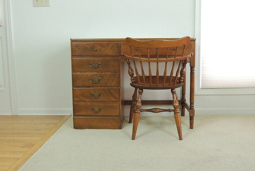 Ethan Allen Student Desk and Chair