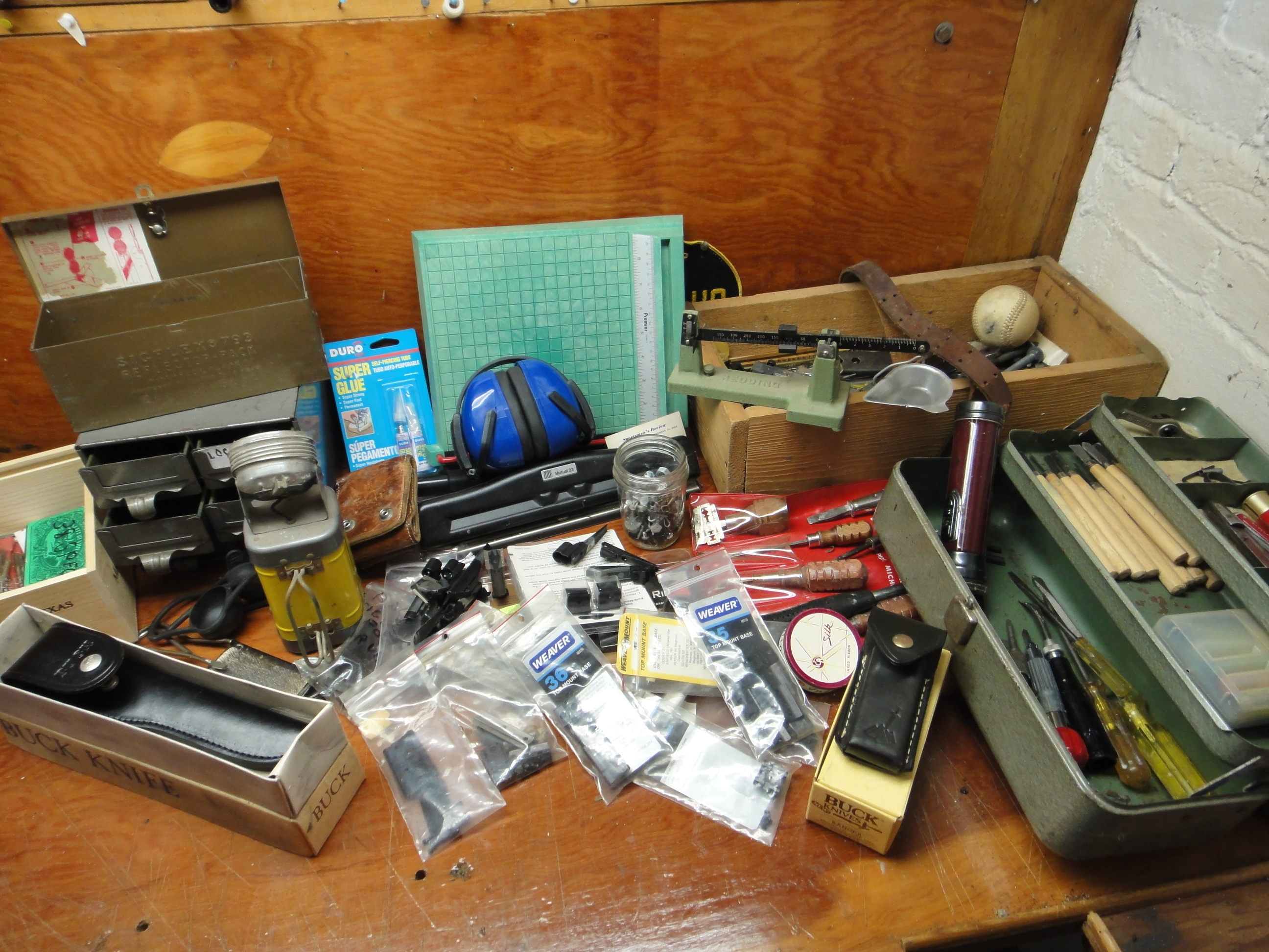 Redding Scale, Justrite Light, Sight Mounts, Tools & More