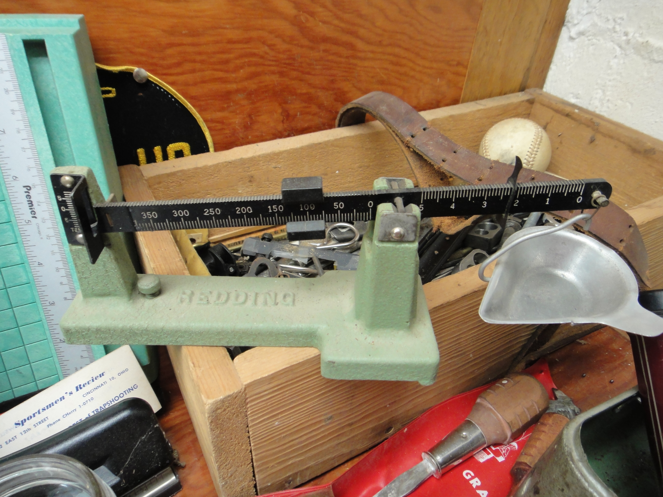 Redding Scale, Justrite Light, Sight Mounts, Tools & More