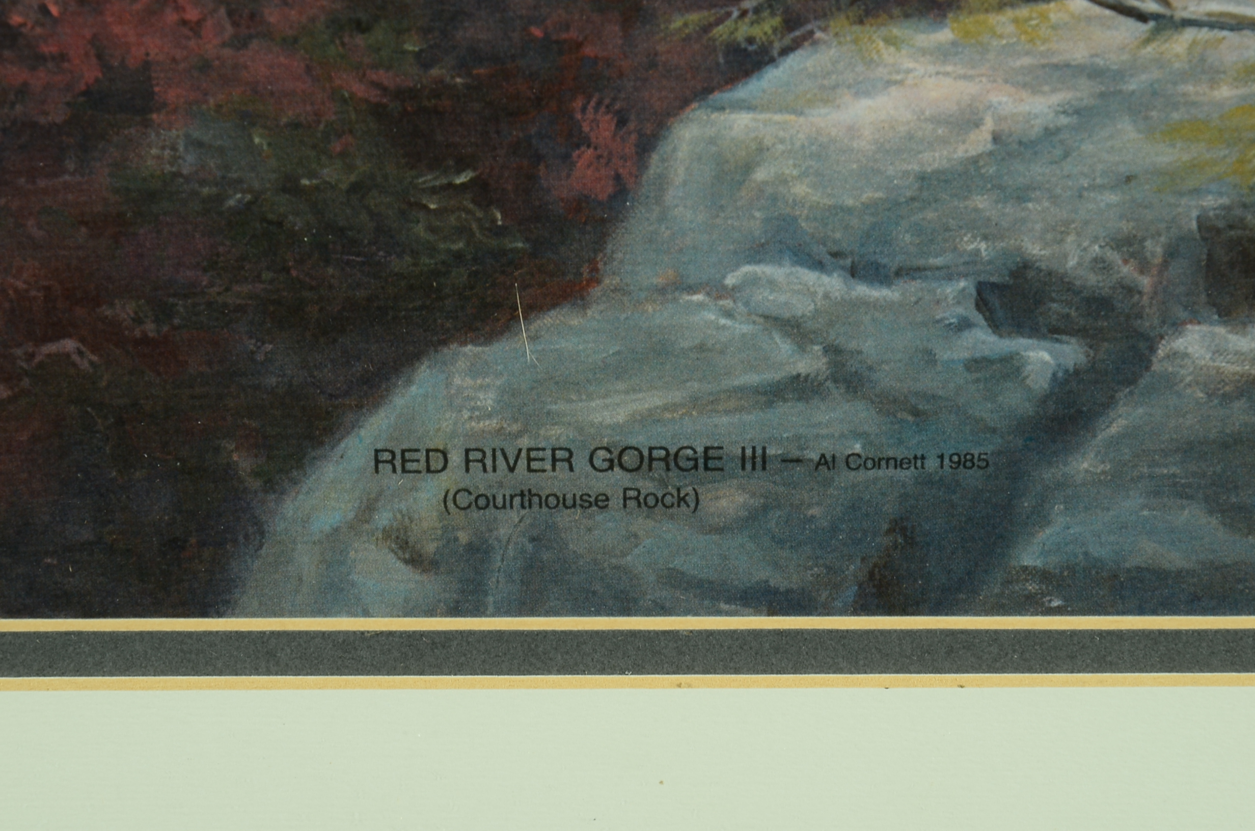 Signed Artist Proof "Red River Gorge" by Al Cornett