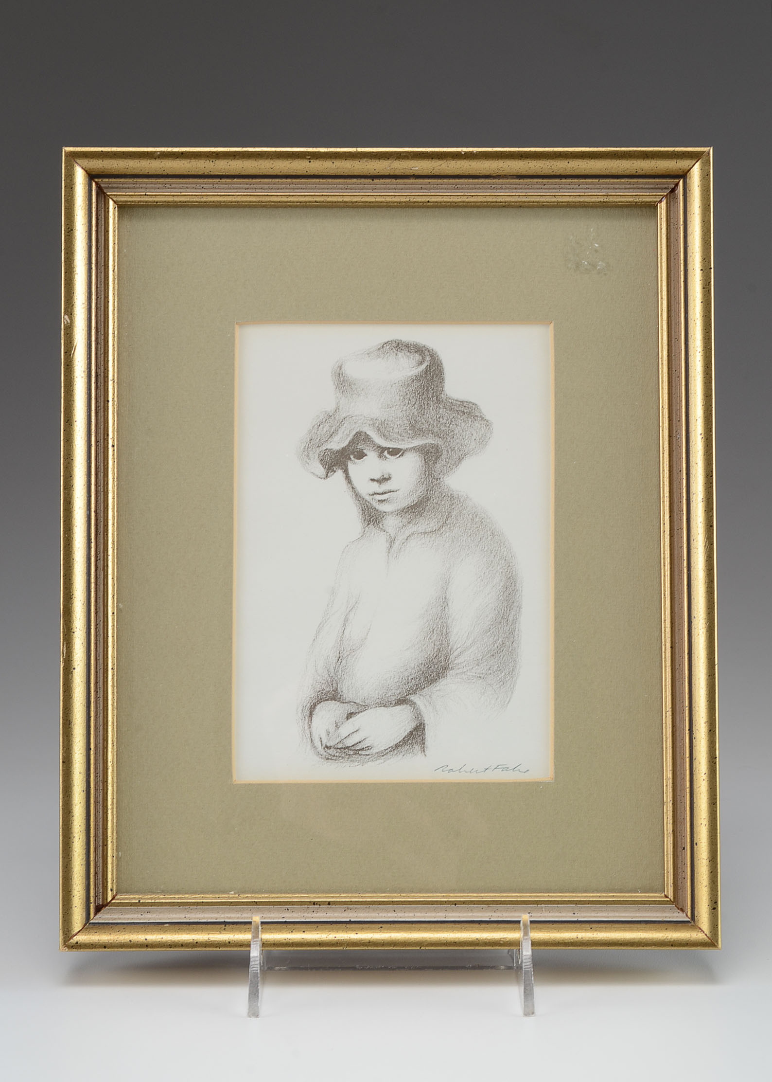 Signed Robert Fabe Print, "Daphne"