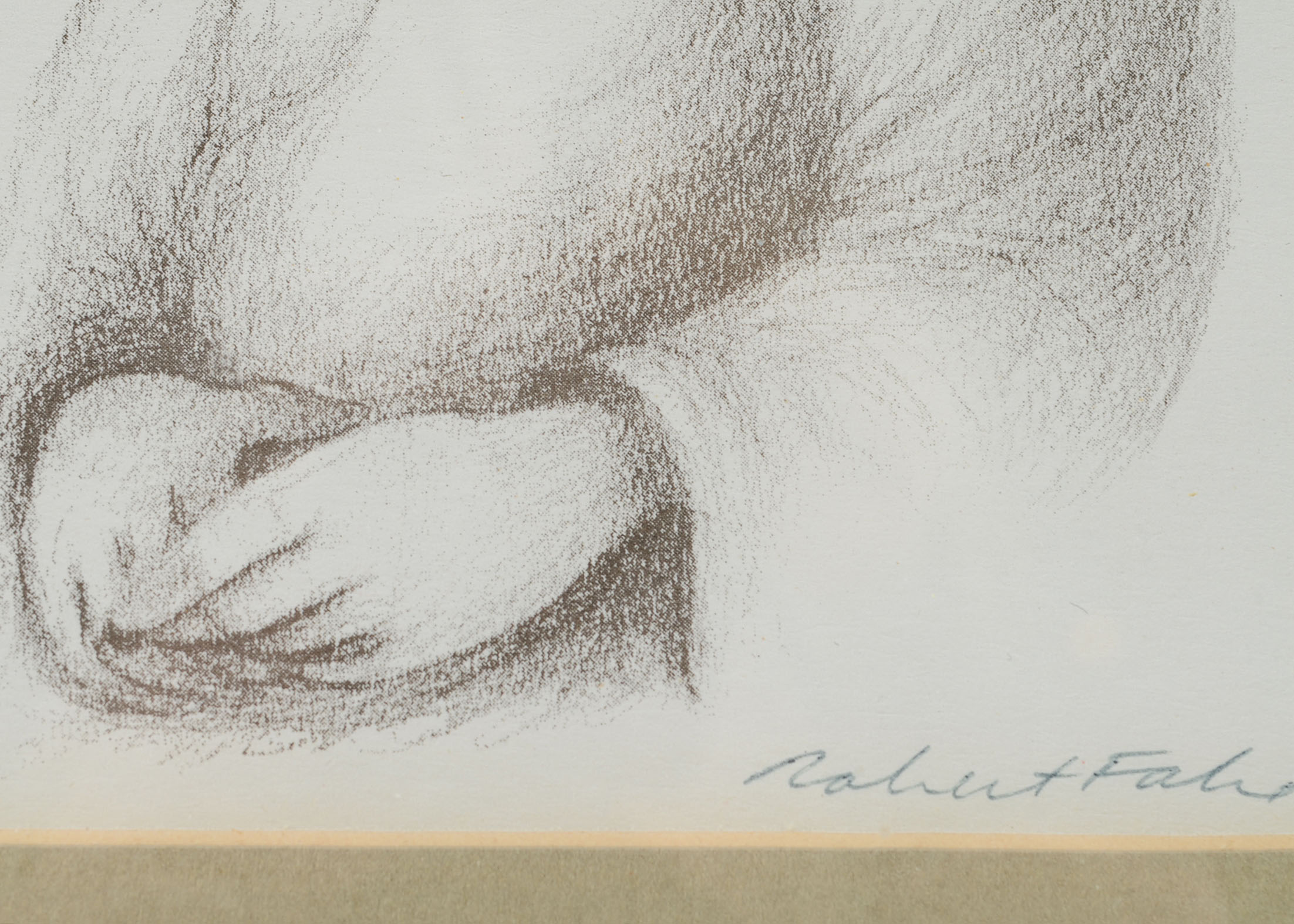 Signed Robert Fabe Print, "Daphne"