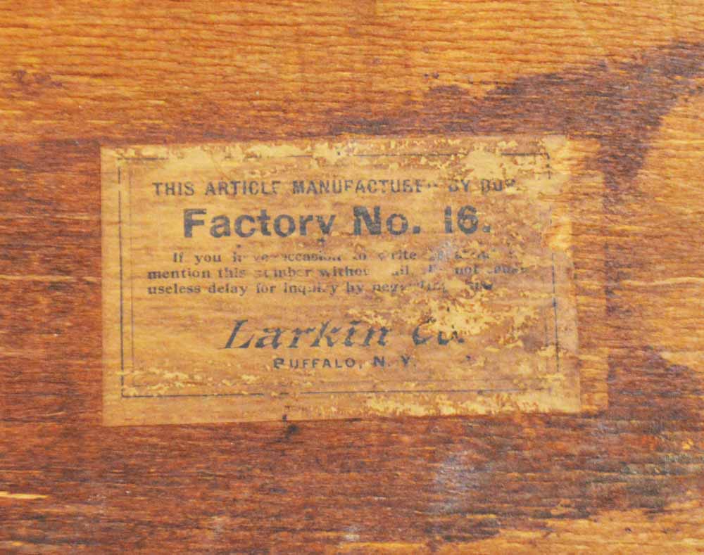 Antique Larkin Oak Library Table