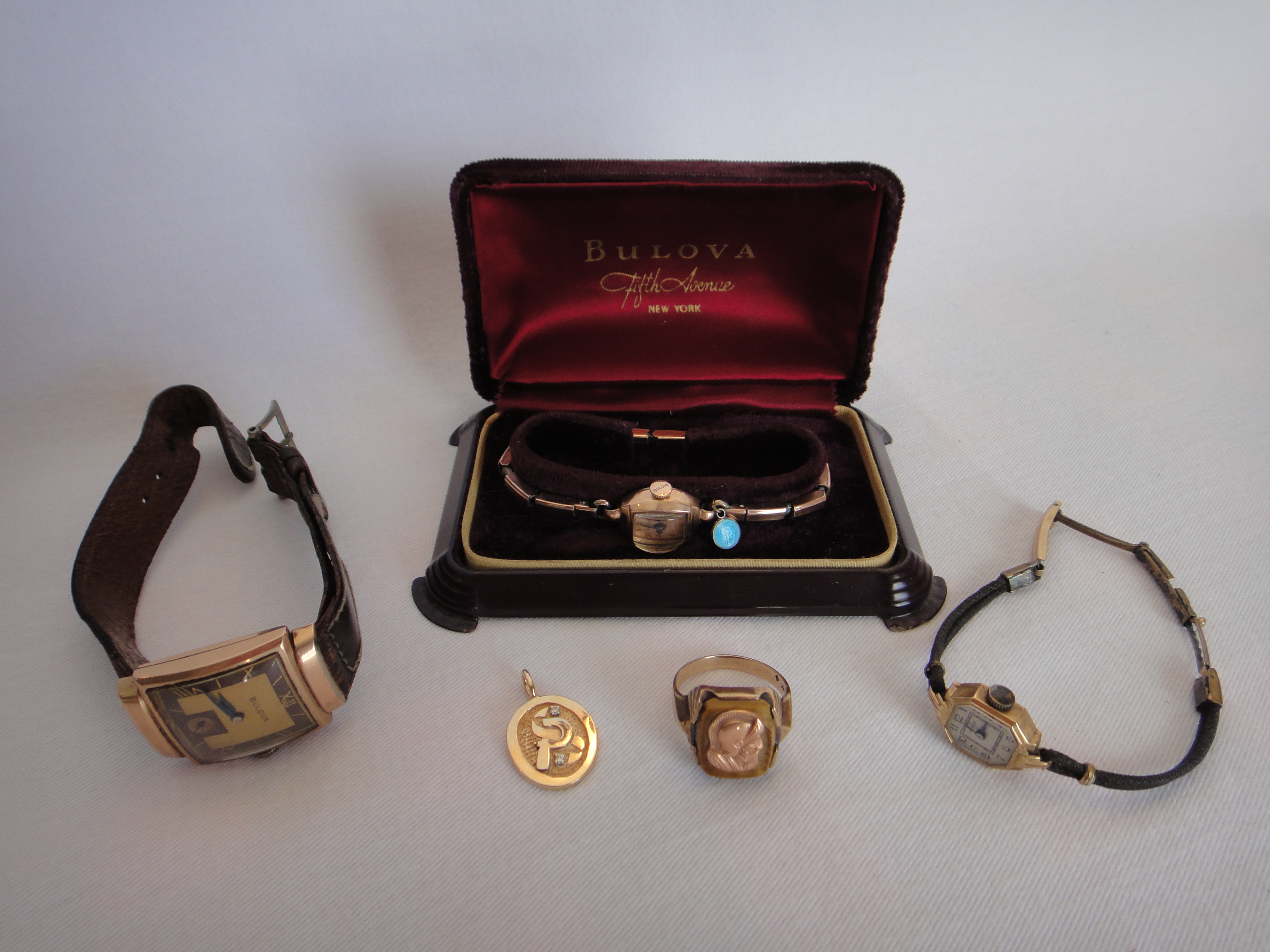 Vintage Gold Ring, Watches & Pendant