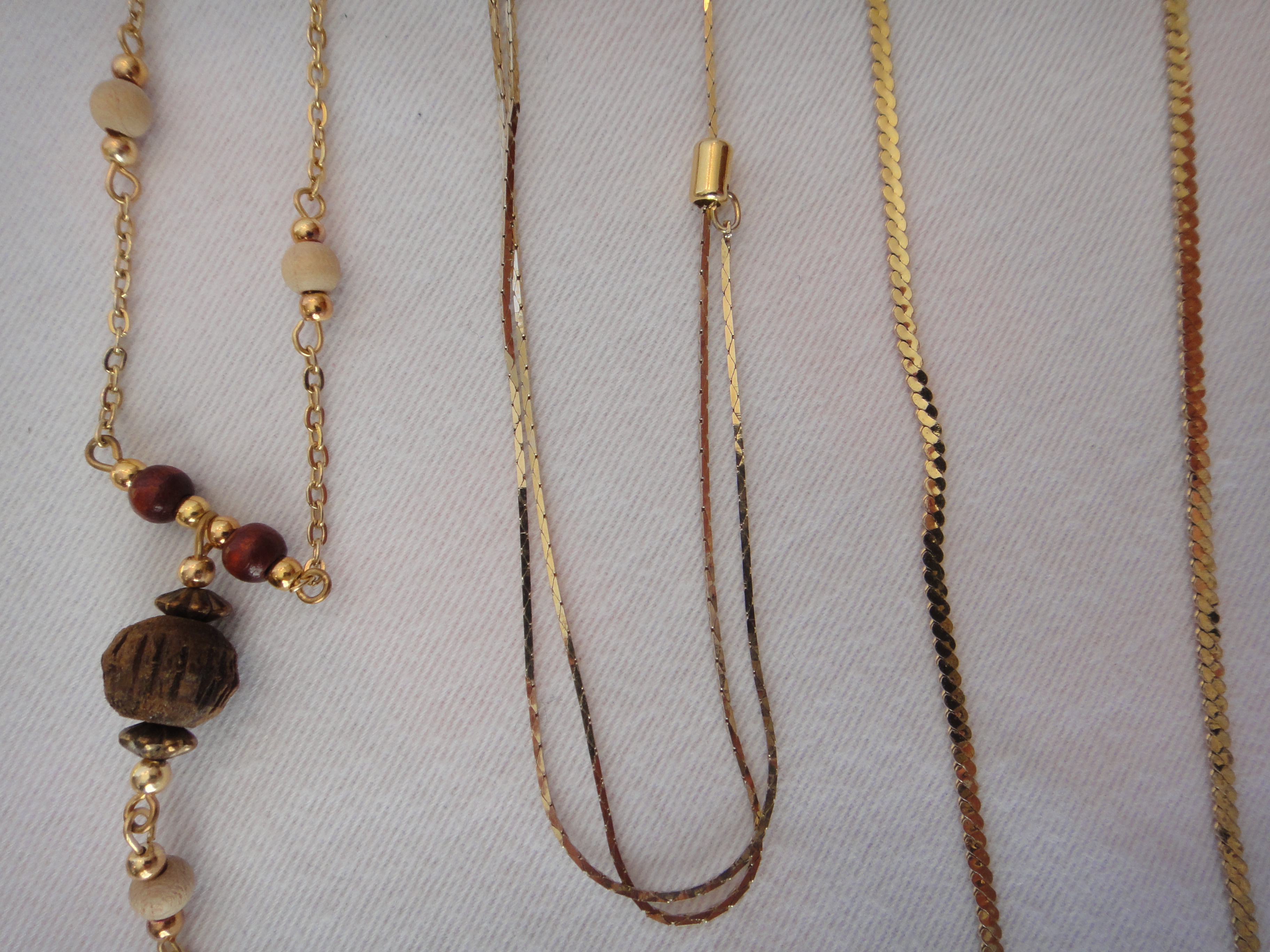 Vintage Bangle Bracelets & Gold Tone Necklaces