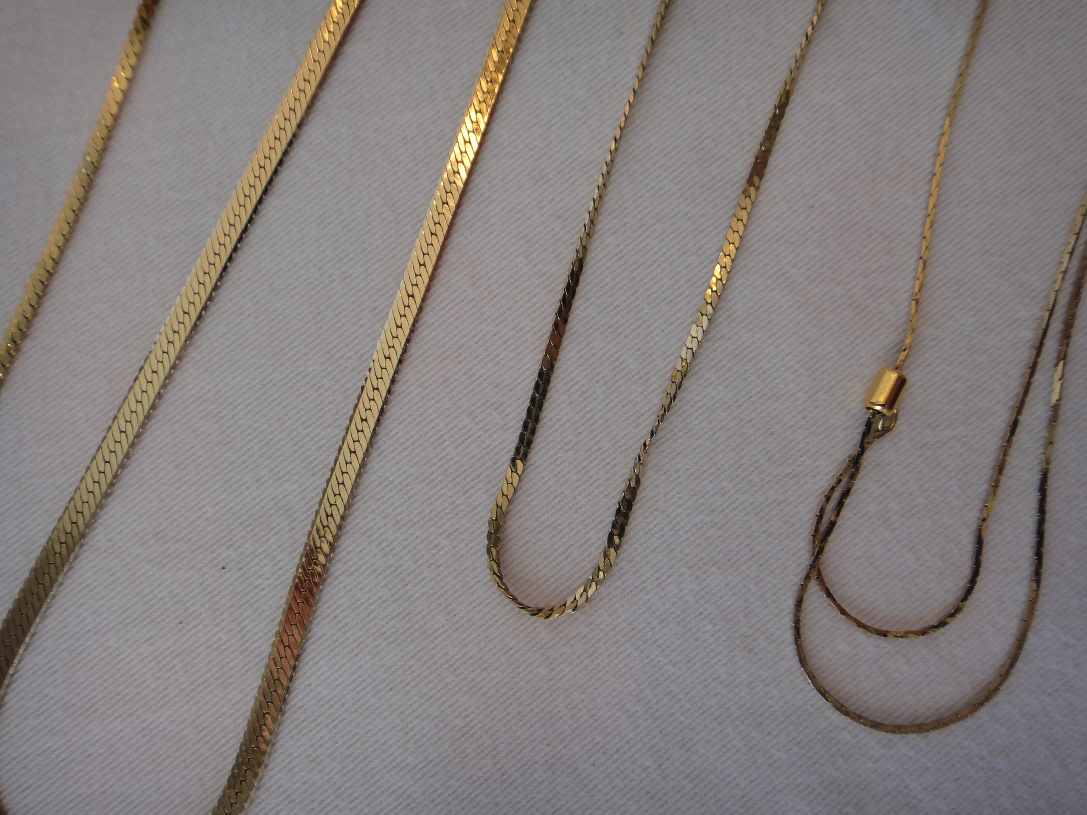 Vintage Bangle Bracelets & Gold Tone Necklaces
