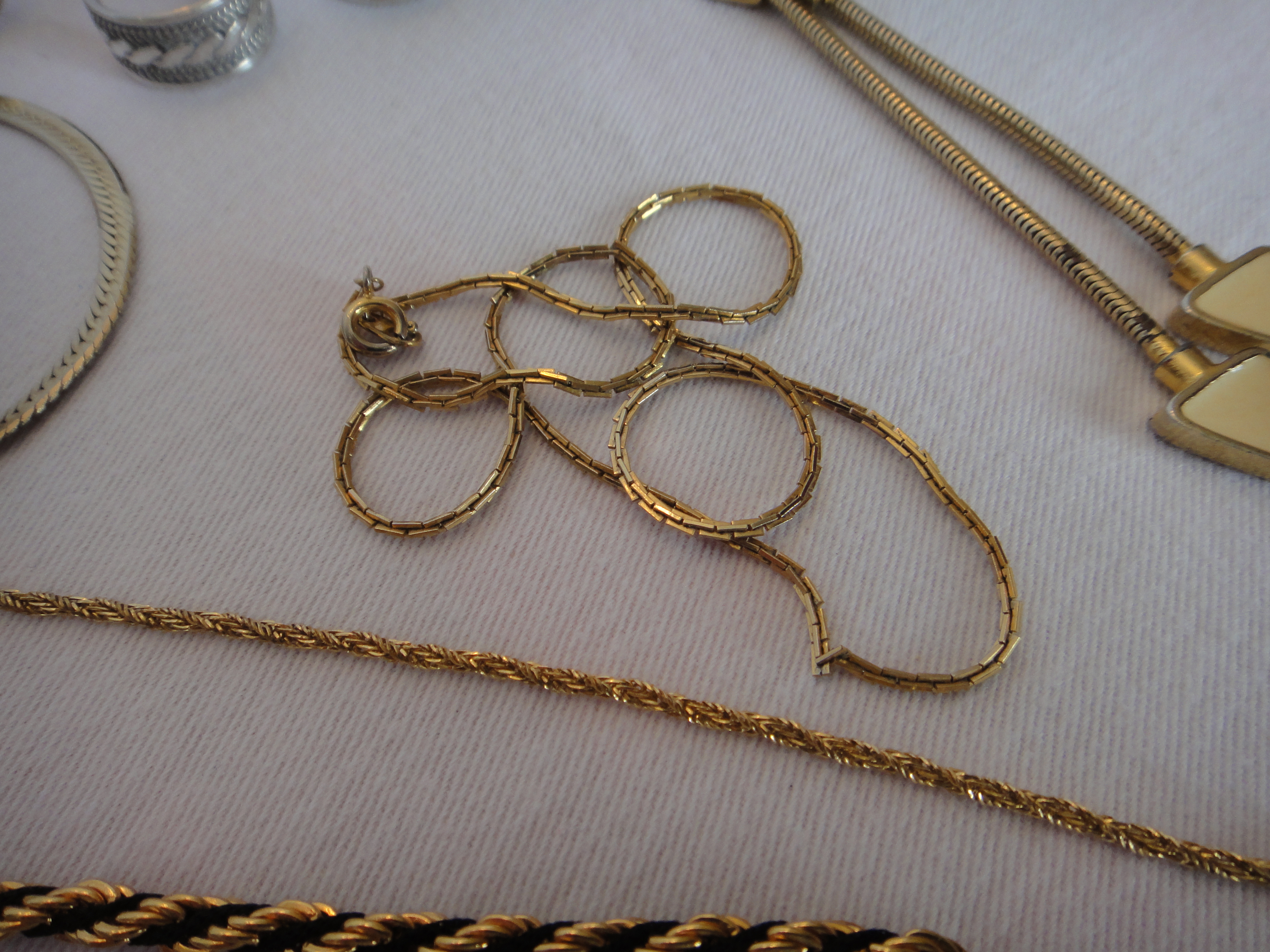 Gold Tone & Sterling Silver Jewelry Group