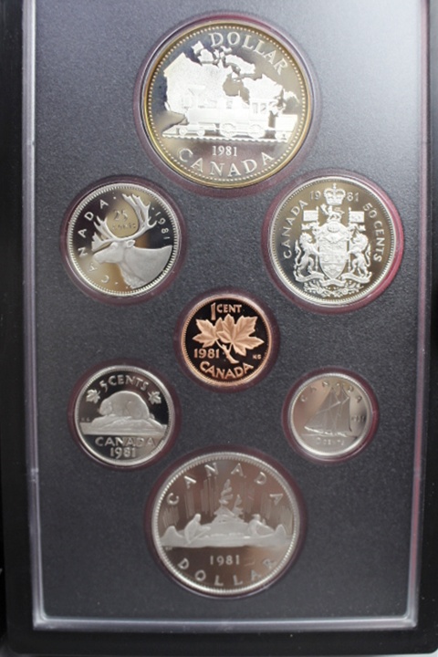 1981 Canadian Prestige Seven Coin Proof Set in Case