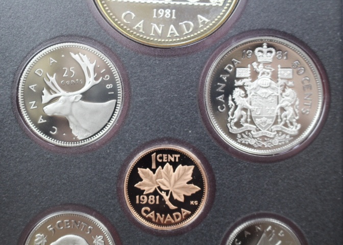 1981 Canadian Prestige Seven Coin Proof Set in Case