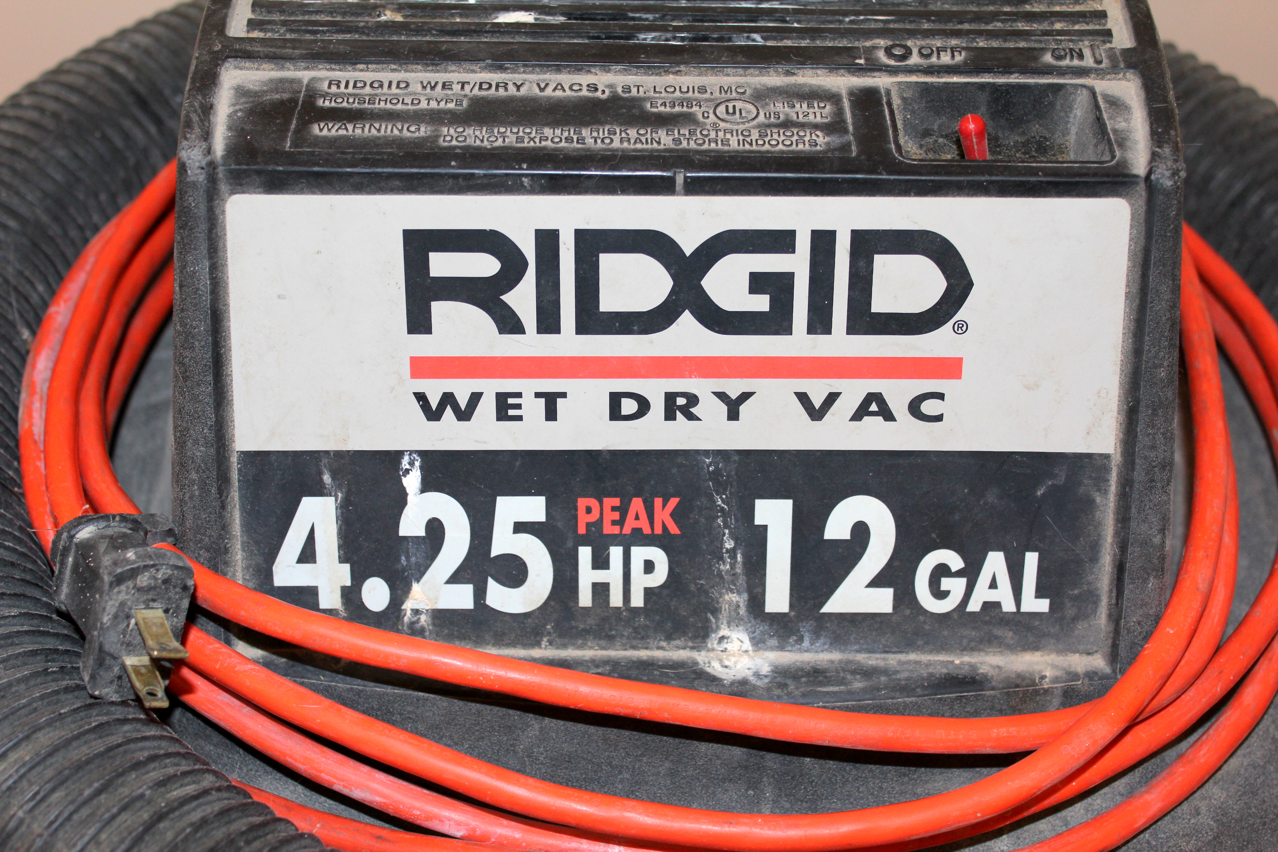 Ridgid Wet/Dry Vacuum Model WD1200