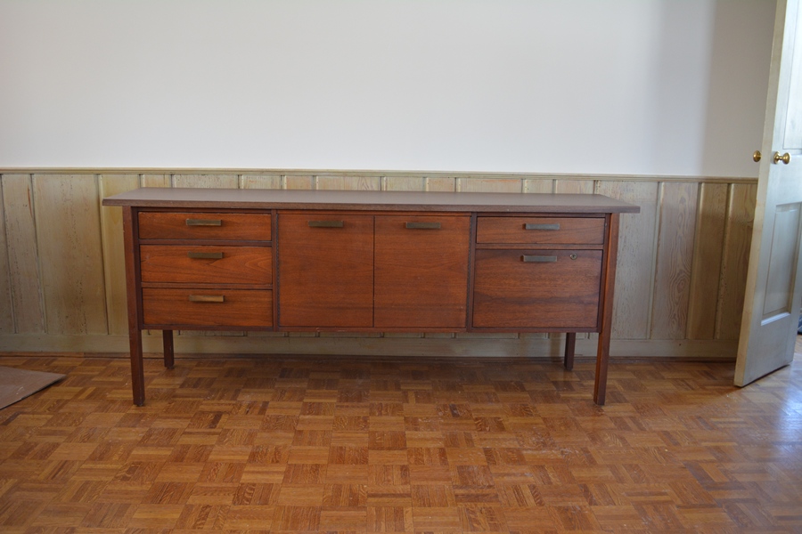 Walnut Stained Office Credenza by Standard Desk