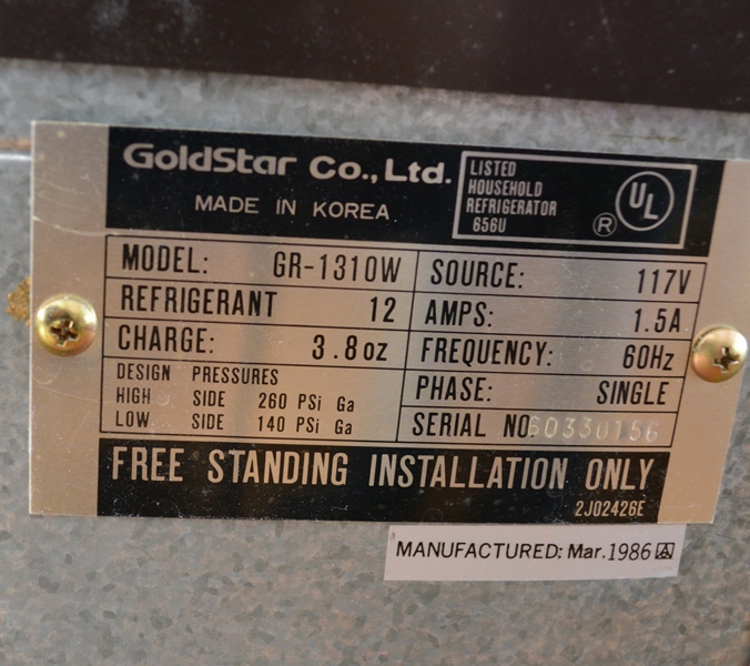 Gold Star Mini Refrigerator